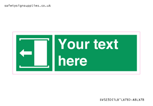 Custom Slide to Open Sign